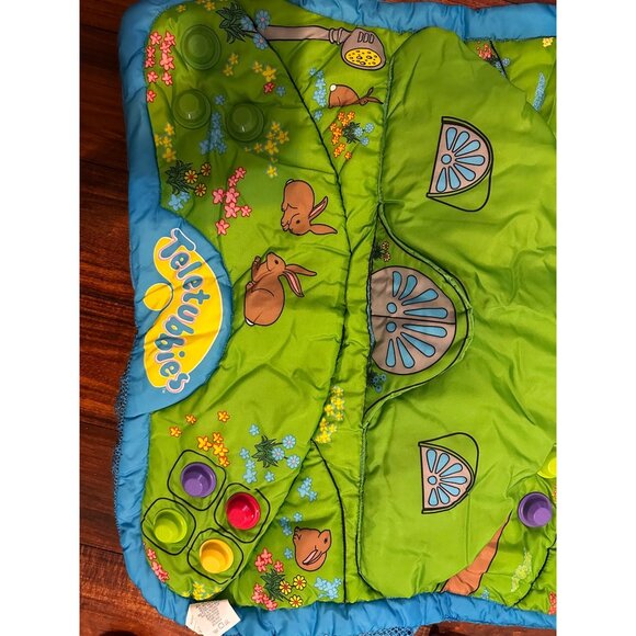 Teletubbies Vtg Mega Bloks INDOOR Play Mat and blocks 24” RARE 1999 Noo-no READ - Picture 9 of 16